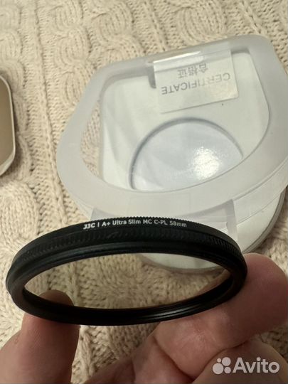 Светофильтр 58 мм / JJC A+ Ultra Slim MC F-CPL58