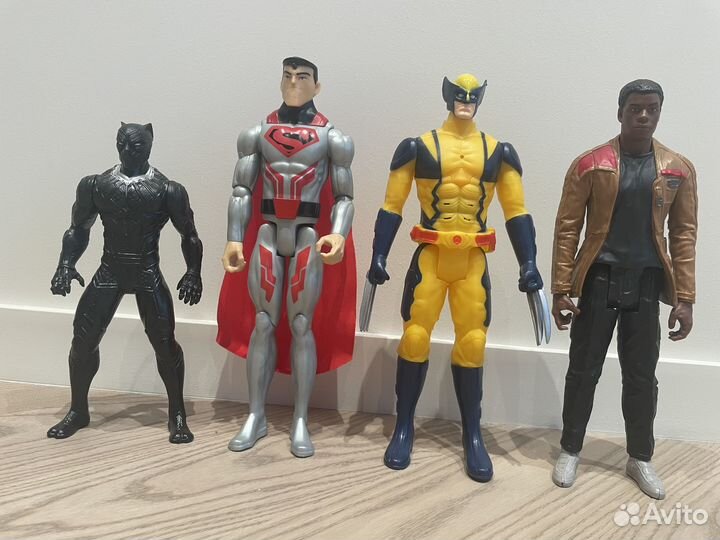 Расомаха, Финн, Супермен, Черная пантера