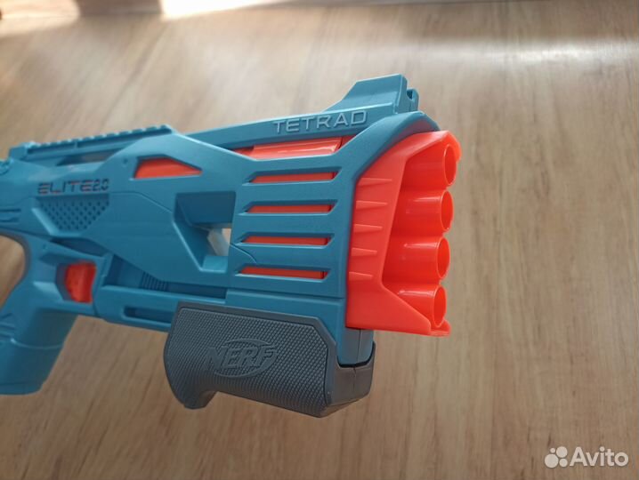 Бластер Nerf Elite 2.0 Tetrad + 4 патрона