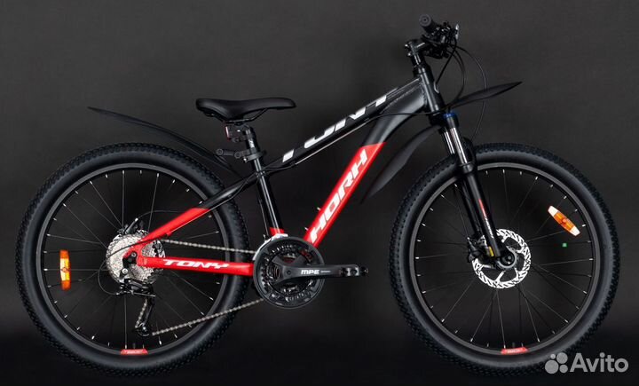 Велосипед horh tony tyhd 4.4 24 (2023) Black-Red M