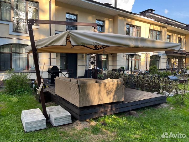 Зонт для сада и дачи. Боковой зонт. Уличный зонт