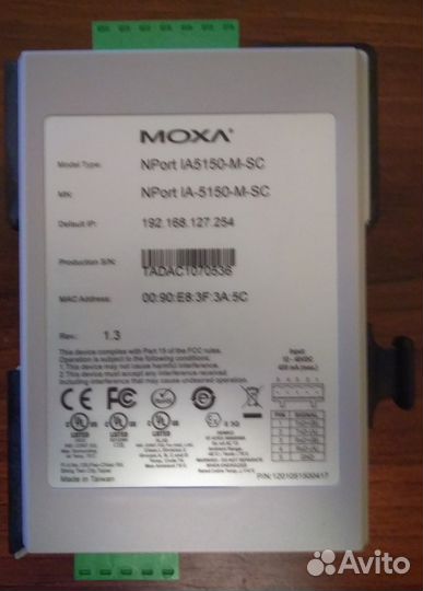 Moxa NPort IA5150-M-SC