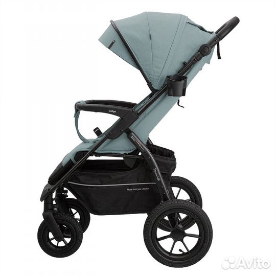 Коляска прогулочная на больших надувных колесах