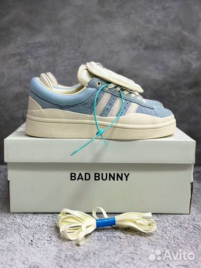 Кроссовки Adidas Campus x Bad Bunny Blue/White