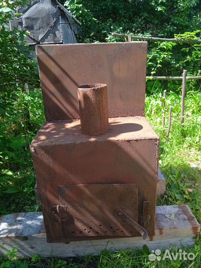 Печь банная с баком