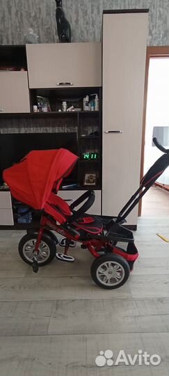 Велосипед коляска с ручкой