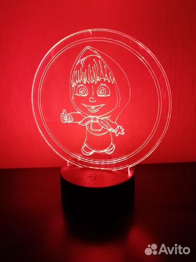 Светильник ночник 3D, ночник подарок