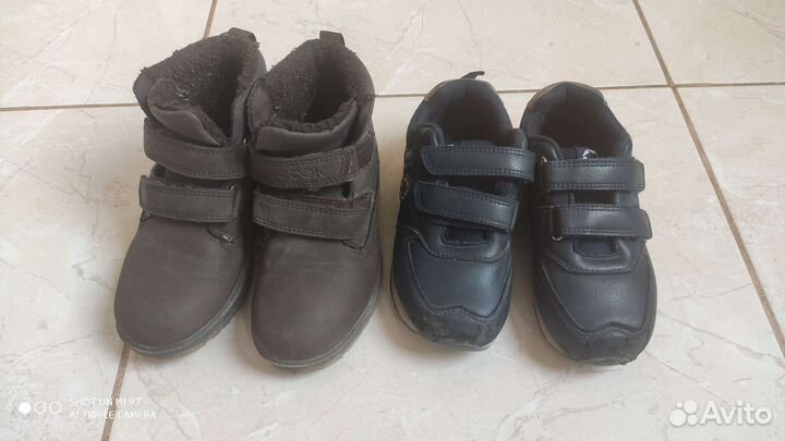 Ботинки зимние детские и кроссовки 29 размер
