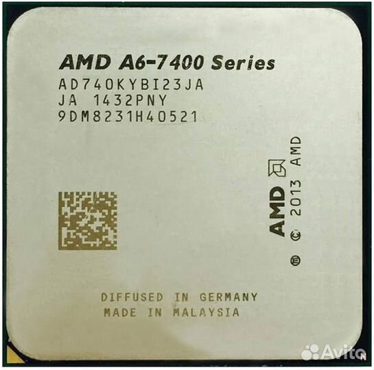 Процессор AMD A6-7400 (FM2+, 3500мгц, 2c/2t)