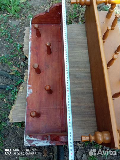 Дерево вешалка ретро винтаж старина бу