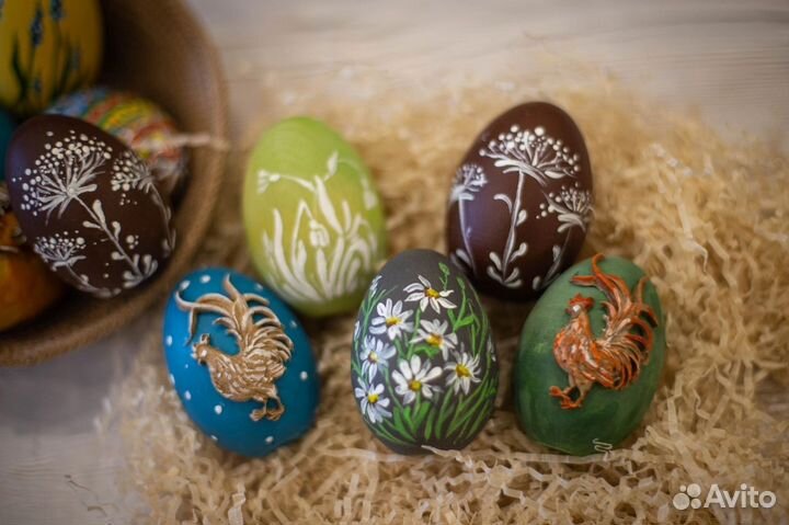 Яйцо пасхальное деревянное