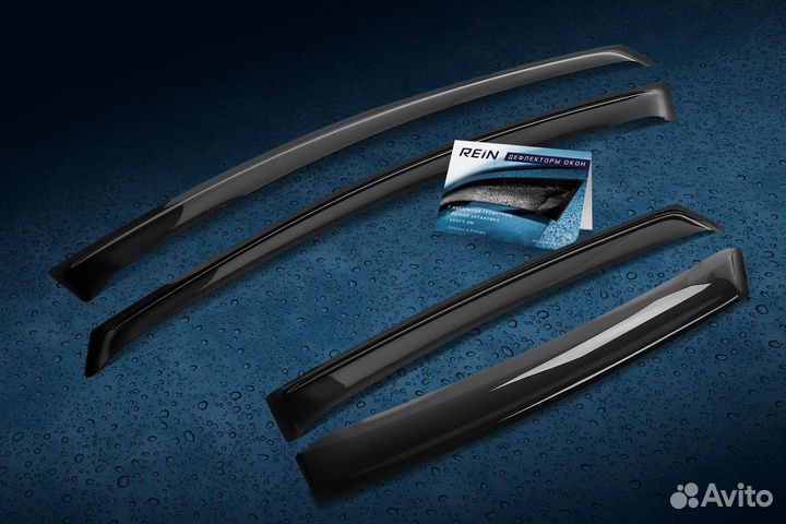 Дефлектор окон (накладной скотч 3М) 4 шт. nissan X-trail I (Т30) 2000-2007 кроссовер / Ниссан Х Трей