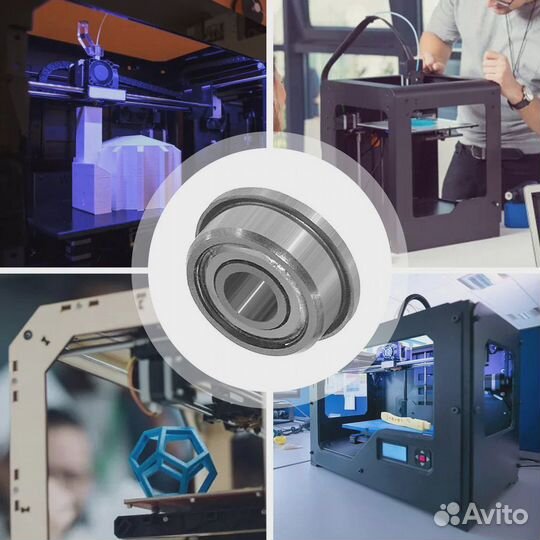 Подшипник F608ZZ фланцевый радиальный (8*22*7 мм)