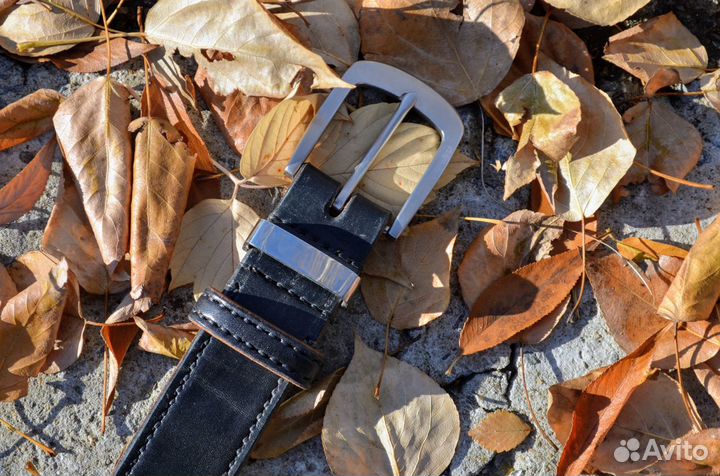 Мужской кожаный ремень