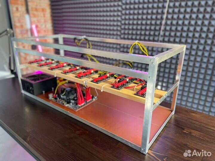 Основа для майнинга на 8 карт (тушка)