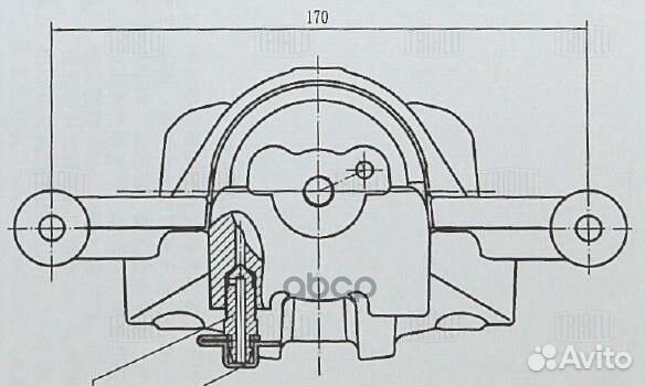 CF 084714 Суппорт торм. KIA ceed (07) /hyundai