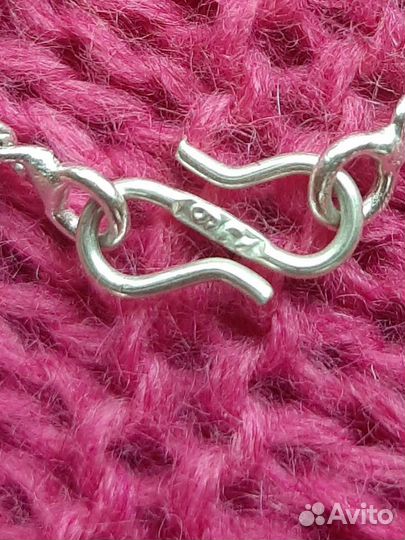 Серебряное ожерелье с цитринами