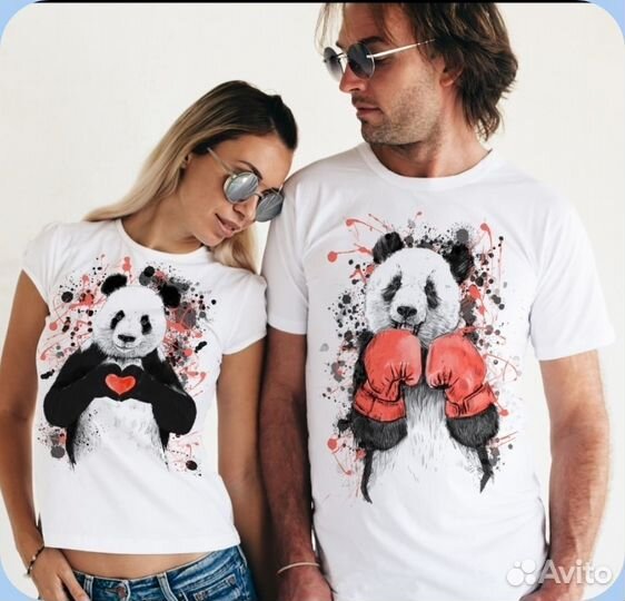 Парные футболки для влюбленных, друзей
