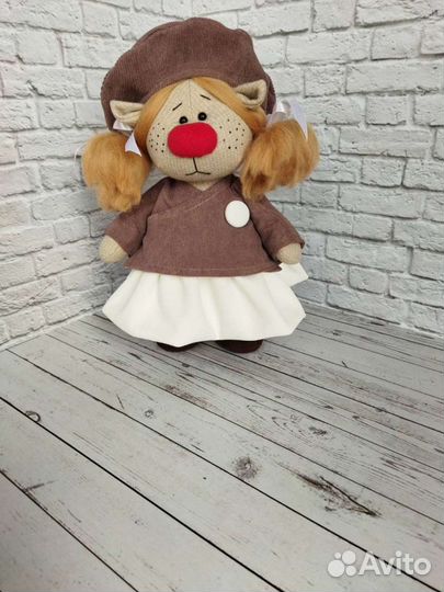 Интерьерная текстильная кукла Олени