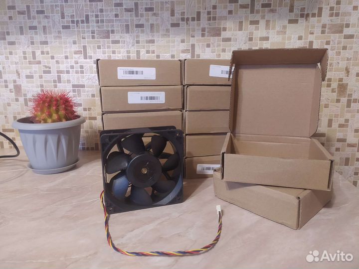 Кулер 120мм корпусной вентилятор асик майнер