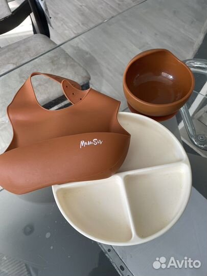 Набор силиконовый для кормления детский