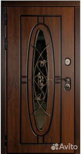 Входная стальная дверь с ковкой новая