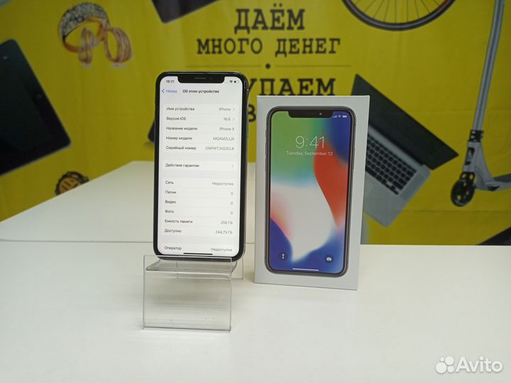 iPhone X, 256 ГБ