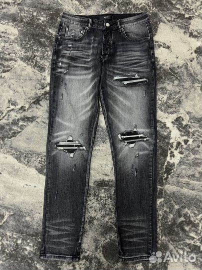 Джинсы Amiri slim fit drill
