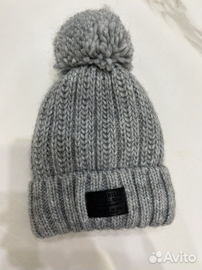 Шапка вязаная на флисе 52