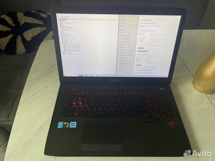 Ноутбук asus ROG G751JM