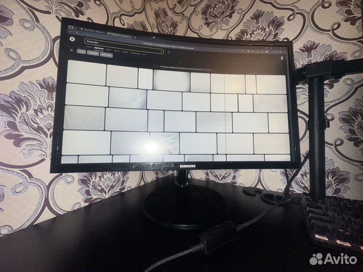 Монитор Samsung CF39 C24F390FHI черный