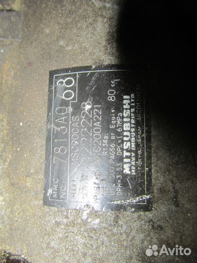 Компрессор кондиционера lancer 9 mn185570