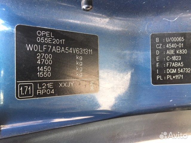 Разбор на запчасти Opel Vivaro 2001-2014