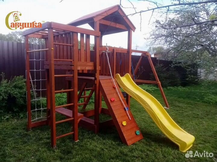 Спортивный комплекс Савушка Мастер 3 (Махагон)