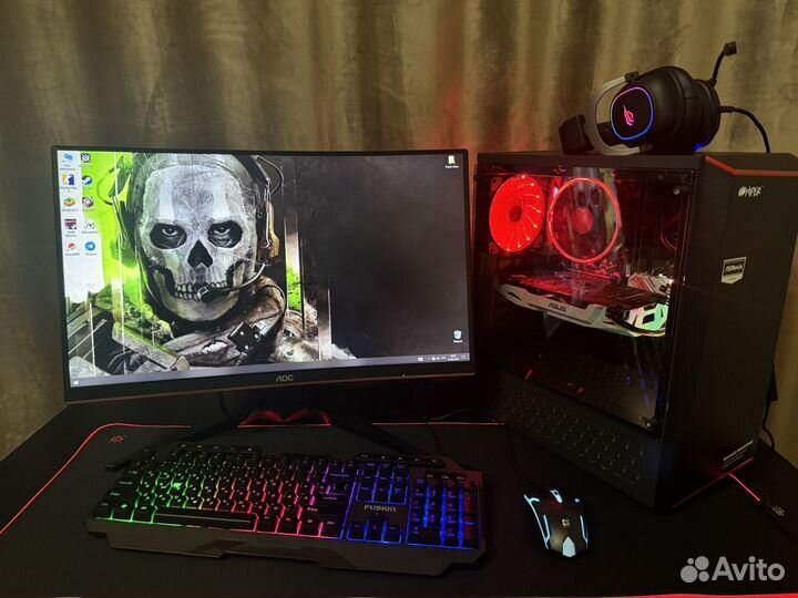 Игровой пк с монитором 144 гц