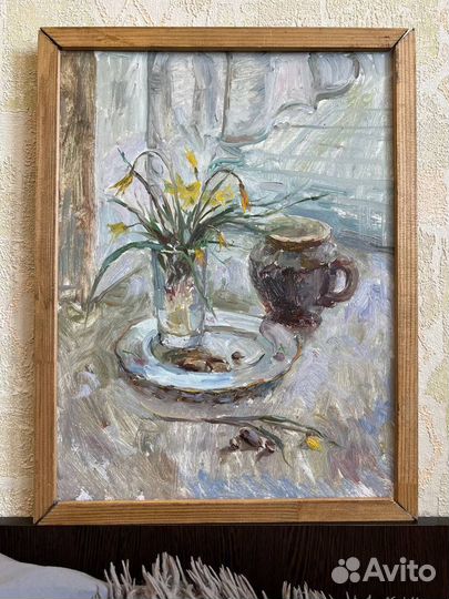 Картина маслом цветы