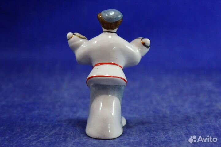 Близнецы миниатюра фарфоровая статуэтка счастливый
