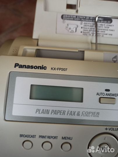 Факс panasonic KX-FP207