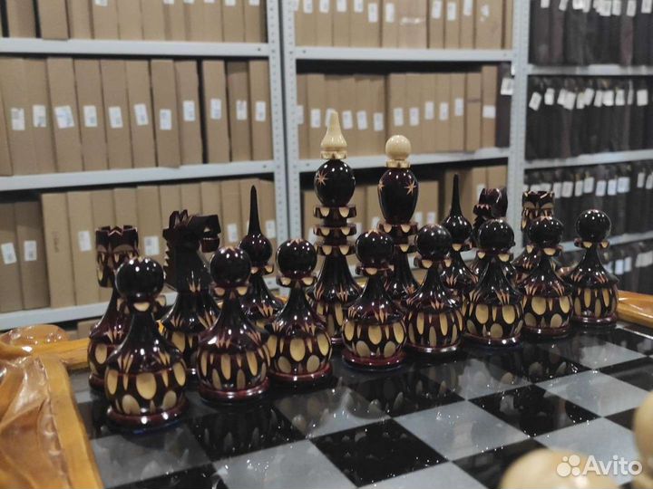 Шахматы фигуры резные ручной работы