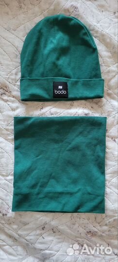 Комплект шапка и снуд детский