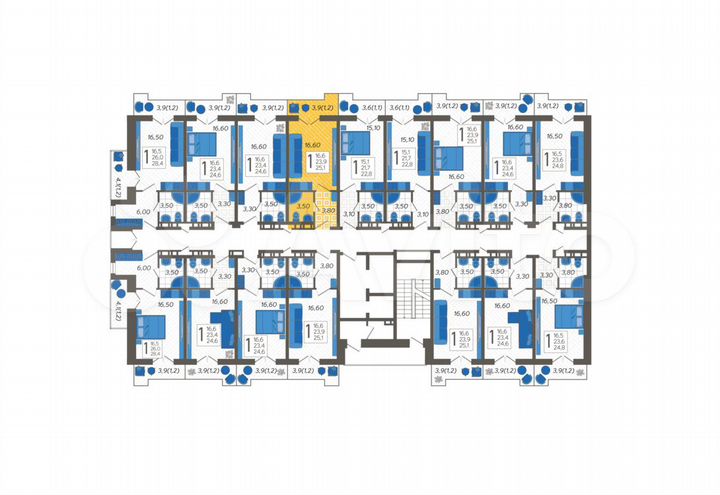 Апартаменты-студия, 25,1 м², 10/12 эт.