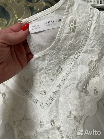 Блузка zara для девочки 152