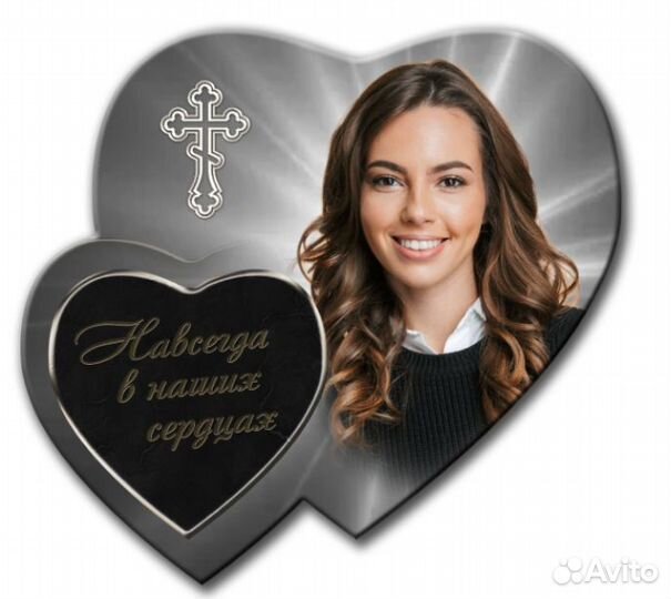 Фото на памятник, крест. Таблички знаки