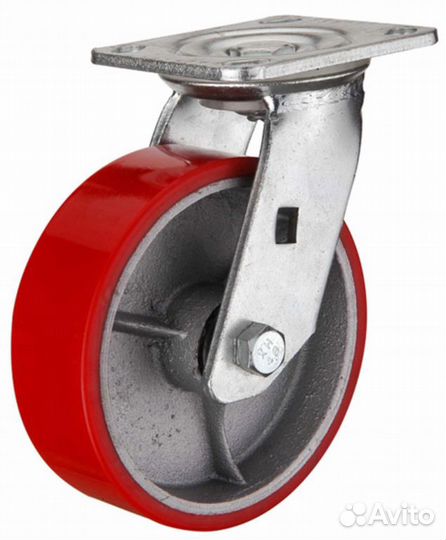 Колесо для тележки d100мм нагр.270кг поворотное чу