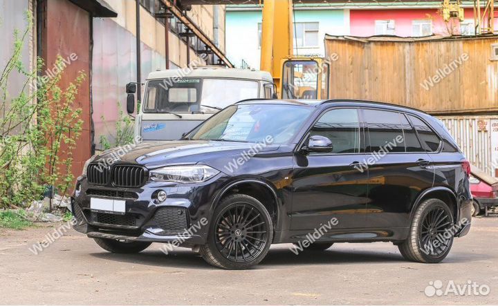 Сплиттер BMW X5 F15 M Performance черный глянец