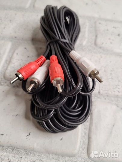 Кабель Аудио (2RCA - 2RCA) 7,5метра 