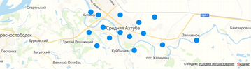 На карте