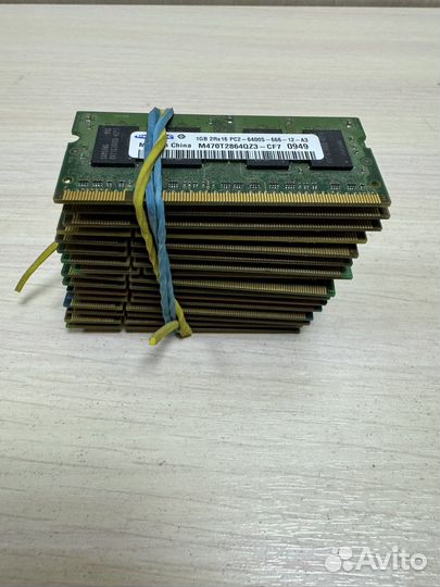 Оперативная память sodimm ddr2, ddr3 1гб
