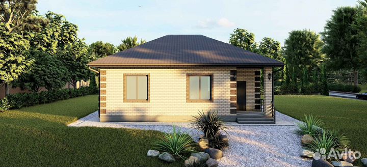 Строительство одноэтажных домов под ключ в Казани