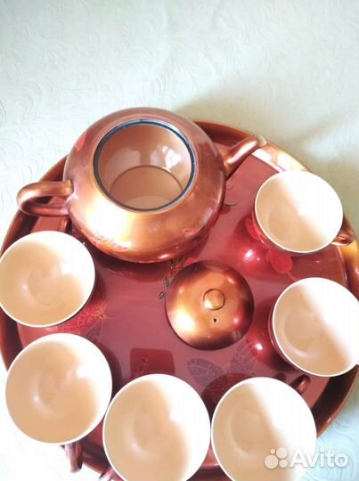 Сервиз чайный деревянный